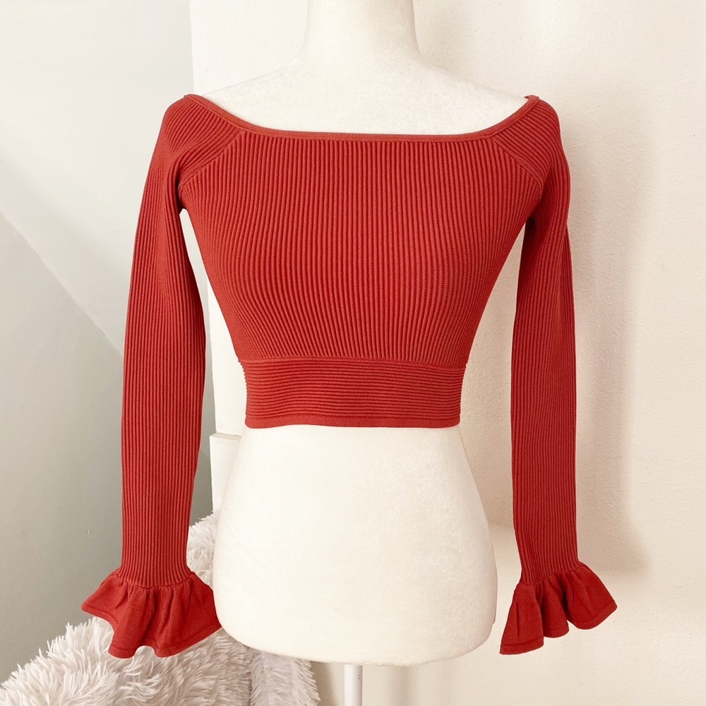 NWT Gianni Bini Cropped Madelyn Ribbed Sweater